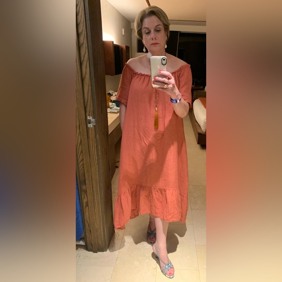 Blanco de Ibiza Linen Hi-Lo Midi Dress - Picture 6 of 6